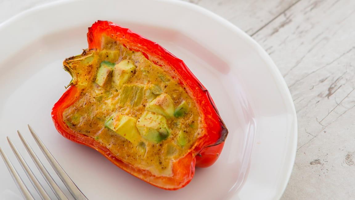 Avocado bell pepper quiche recipe