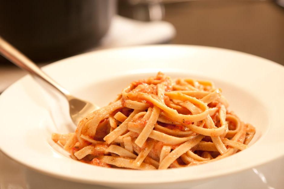 Creamy Tomato Fettuccini