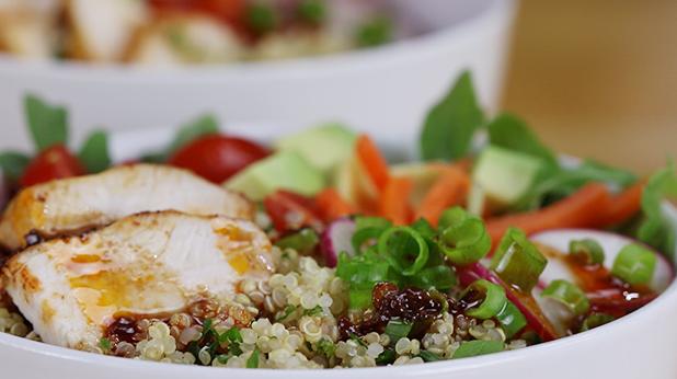 Chipotle Chicken Bowls with Cilantro Lime Quinoa