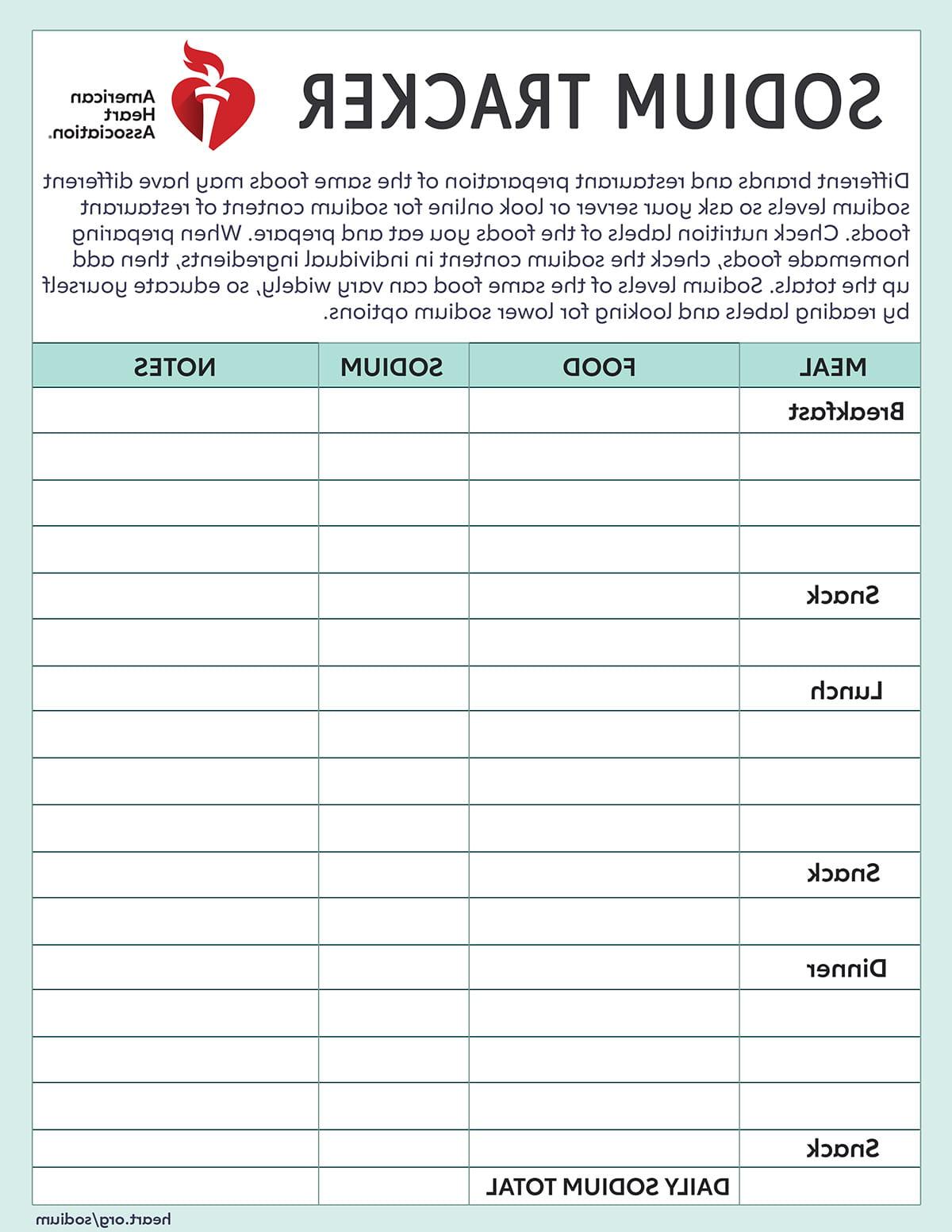 sodium tracker