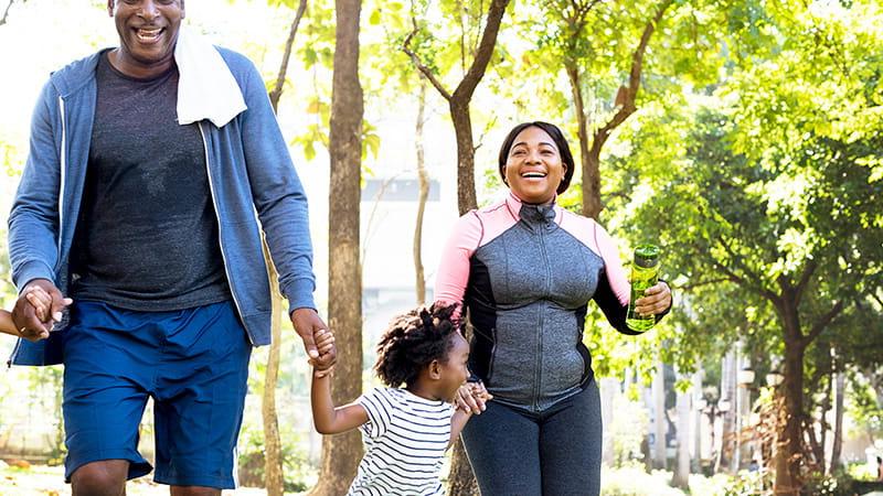 active family outdoors